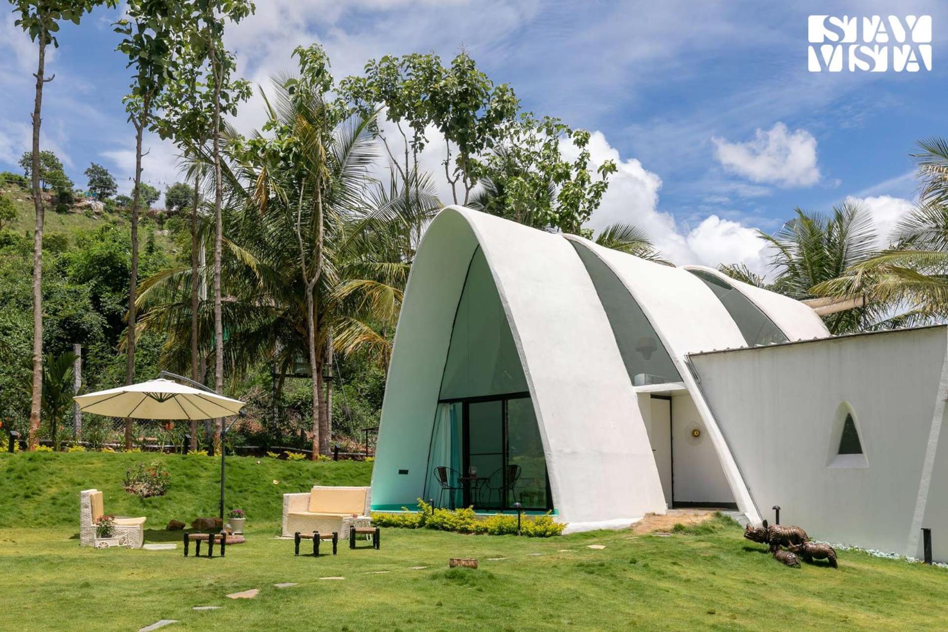 Stayvista At Shwaas Mysore With Private Pool Esterno foto