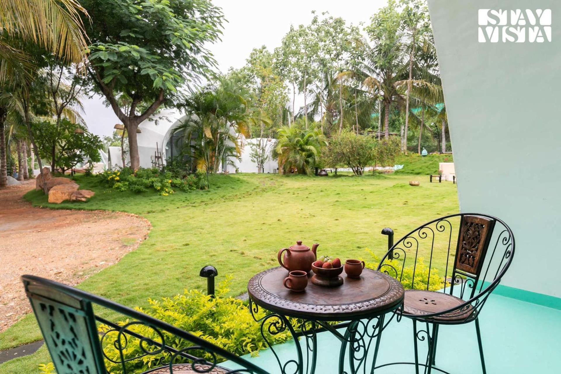 Stayvista At Shwaas Mysore With Private Pool Esterno foto